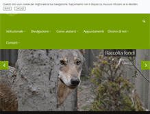 Tablet Screenshot of centrofaunaselvatica.it